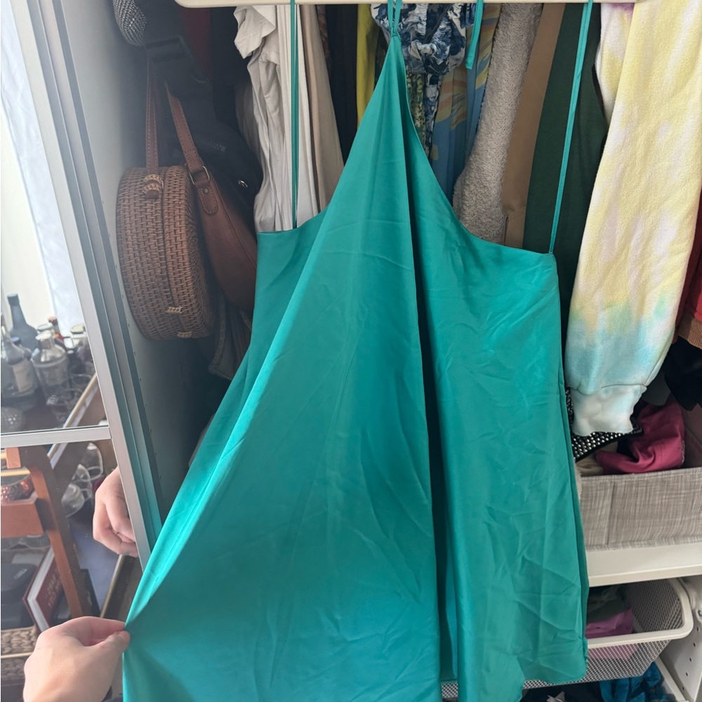 Vestique Teal Mini Dress